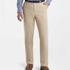 Peter Millar Crown Fleece Pants Flat Front Pant Golf Trouser Mens Size 33 Khakis